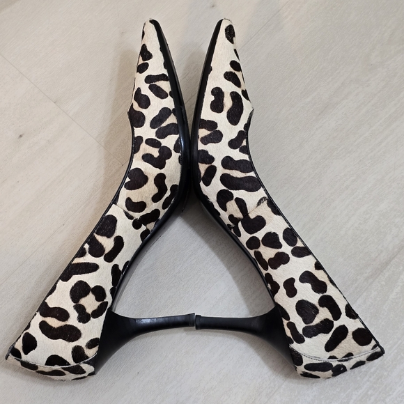 Calvin Klein dolly Women Animal leopard Print Pumps 3" Heels Pointed toe 9.5M - Picture 11 of 16
